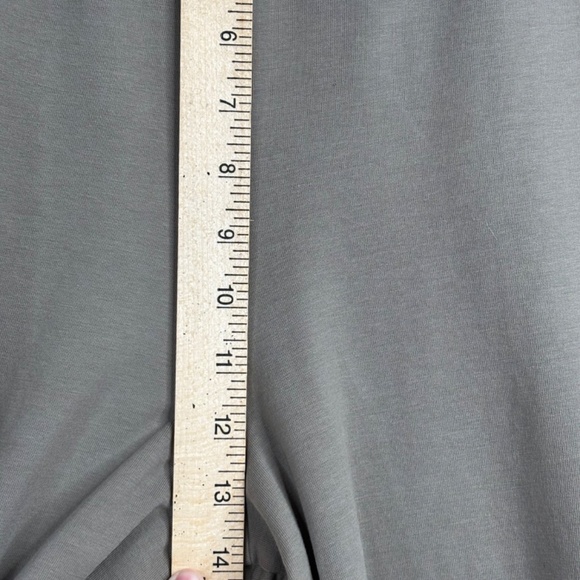 Peruvian Connection Avery Cropped Pants M Wide Leg Pull On Olive Boho Minimalist - Picture 11 of 13